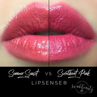 Summer Sunset -vs- LIMITED EDITION Sweetheart Pink LipSense 