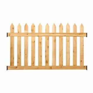 Outdoor Essentials 3-1/2 ft. H x 6 ft. W Cedar Spaced Picket