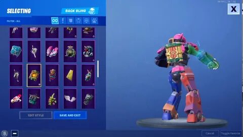 The New Mecha Team Leader Robot Skin In Fortnite! All Backbl