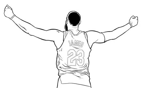 LeBRON JAMES Illustration NBA Artwork on Behance