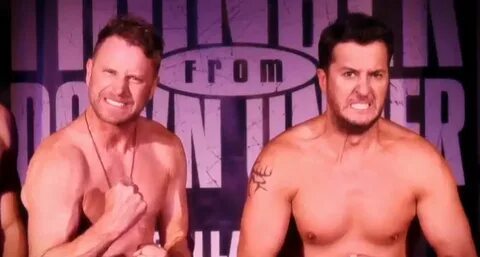 Luke Bryan & Dierks Bentley Go Shirtless for ACMs 2017 Openi