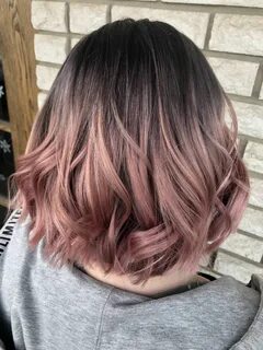 Charcoal grey and pink hair Pink hair highlights, Pink grey 