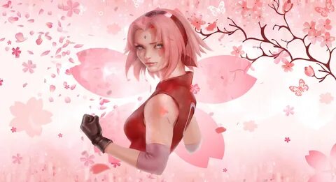 Sakura Blossom Naruto - живые обои девушки СКАЧАТЬ БЕСПЛАТНО