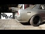 HOW TO INSTALL A DRAG WING/ R32 SKYLINE/ WANG INDUSTRIES - Y