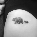 Bear Temporary Tattoo Bear Tattoo Bear Fake Tattoo Black Bea