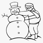 Clip Art Making Medium Image Png - Building A Snowman Drawin