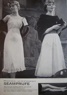Pin on Vintage Lingerie Ads - slips, nightgowns & nylons