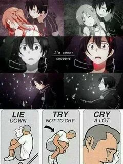 Kazuto Kirigaya on Twitter: "Lie down Try not to cry Cry a l