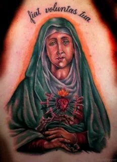53 Adorable Virgin Mary Shoulder Tattoos - Tattoo Designs - 
