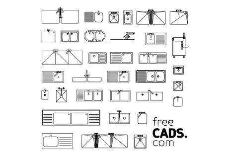 Free Kitchen & Bathroom AutoCAD Blocks Bundles (COPY) on Beh