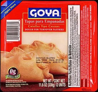 Goya Tapa Empanada Dough Shell 11.6 16 In a popularity -- ca