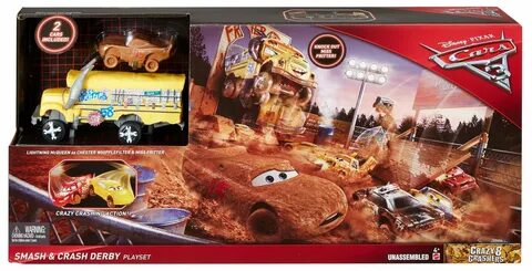 Buy Mattel DXY95 Cars 3 Crazy 8 Crashers Smash and Crash Der
