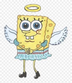 Spongebob Sticker - Spongebob Angel, HD Png Download - 1024x