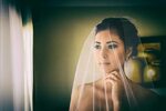 Bride with Veil Over Face