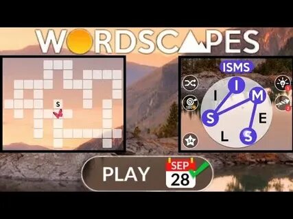 WORDSCAPES Daily Puzzle September 28, 2021 - YouTube