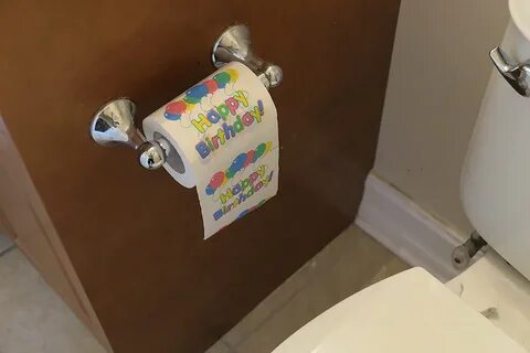 Happy Birthday Toilet Paper Funny Birthday Tissue Paper Offi