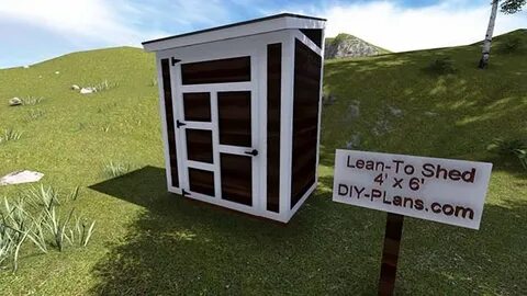 4x6 Lean To Shed Plan