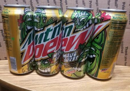 Купить 🍍 🍍 6x 16oz mountain dew maui burst cans на Аукцион и