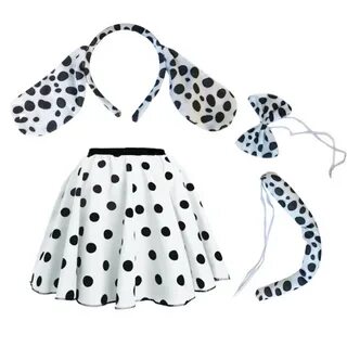 Girls Spotty Skirt Dalmatian Costume Στολή