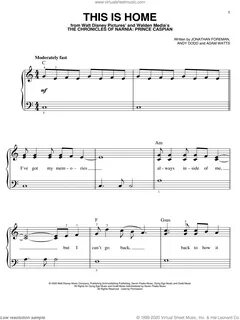 Switchfoot - This Is Home sheet music for piano solo (PDF)