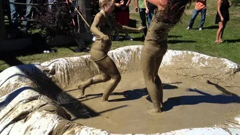 Mud Wrestling @ Muddy Mayhem 2012 - YouTube