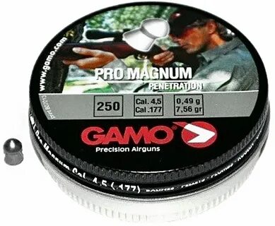 Пули пневматические Gamo Pro-Magnum 4.5 мм (250 шт, 0.49 г) 