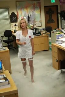 Angela's Nurse Costume - The Office Nurse costume, The offic