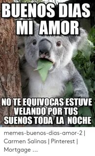 BUENOS DIAS MI AMOR NO TE EQUIVOCAS ESTUVE VELANDO POR TUS S