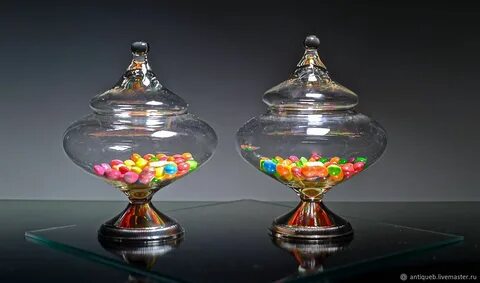 sweets bowls: Luxury silver-based jar - купить на Ярмарке Ма