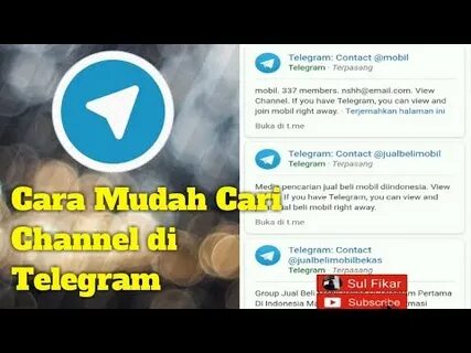 Cara Mudah Cari Channel di Telegram - YouTube