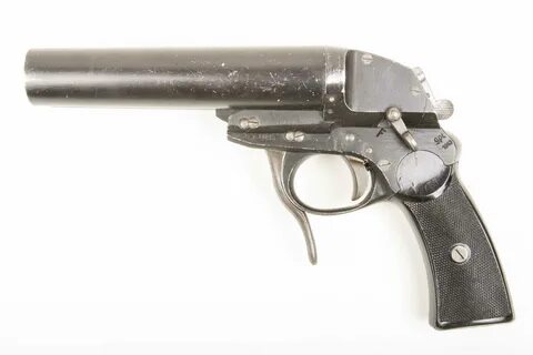 Double barreled flare gun Fliegerpistole L marked gpt 1943 -