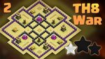 CLASH OF CLANS :: TH8 WAR BASE - ANTI EVERYTHING - YouTube