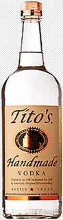 Liquor Bottle - Tito's Handmade Vodka 700ml, Transparent Png - 170x589...