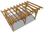 16 × 24 Shed Roof Plan - Timber Frame HQ