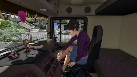 Animated female passenger in truck (with you) 1.32 - Euro Tr