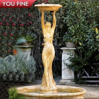 Pouring Water Marble Sexy Lady Statue Fountain - Buy Sexy La