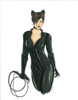 Catwoman DC fan art print Etsy