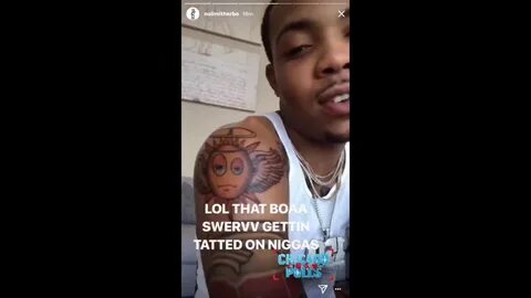 G Herbo (Lil Herb) Gets Capo's Glory Boy Symbol Tatted on hi