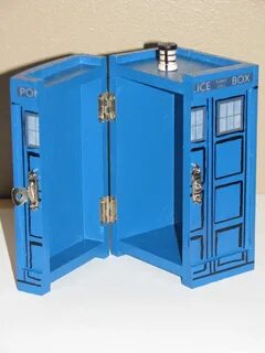 TARDIS Inspired Painted Blue Box pracworld Ornaments Home & 