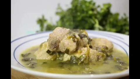 Verdolagas con Carne de Cerdo en Salsa Verde - YouTube