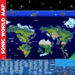 Sonic World Map Sonic the Hedgehog! Amino