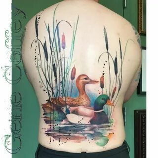 Gene Coffey on Instagram: "Quack quack #watercolortattoo #wa