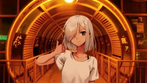 Wallpaper : bridge, orange, arch, anime irl, anime girls 240