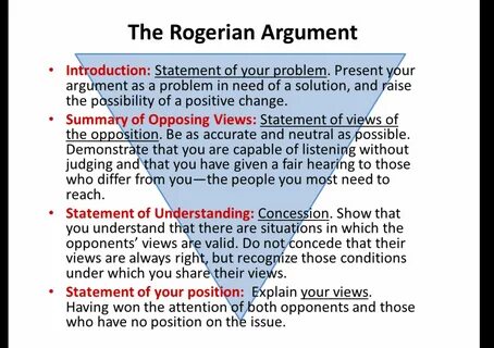 Rogerian thesis example