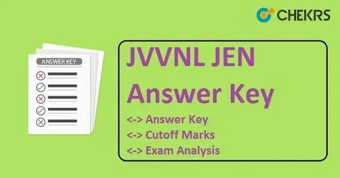 JVVNL JEN Answer Key 2018 - RVUNL IA AEN 29th July Exam Anal