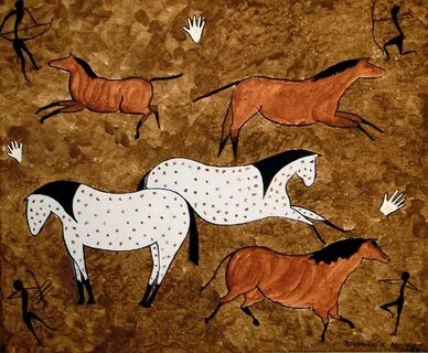 Cave Horses Painting by Stephanie Moore Fine Art America