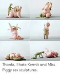 Thanks I Hate Kermit and Miss Piggy Sex Sculptures Miss Pigg