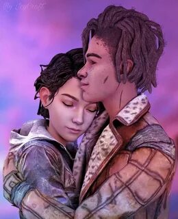 TWDG -Louis and Clementine by ICYCROFT Walking dead game, Cl
