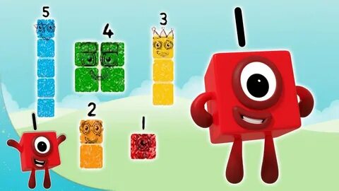 Numberblocks - Stampolines! Learn to Count Learning Blocks -
