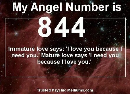 Take care if you keep seeing Angel Number 844.... Angel numb